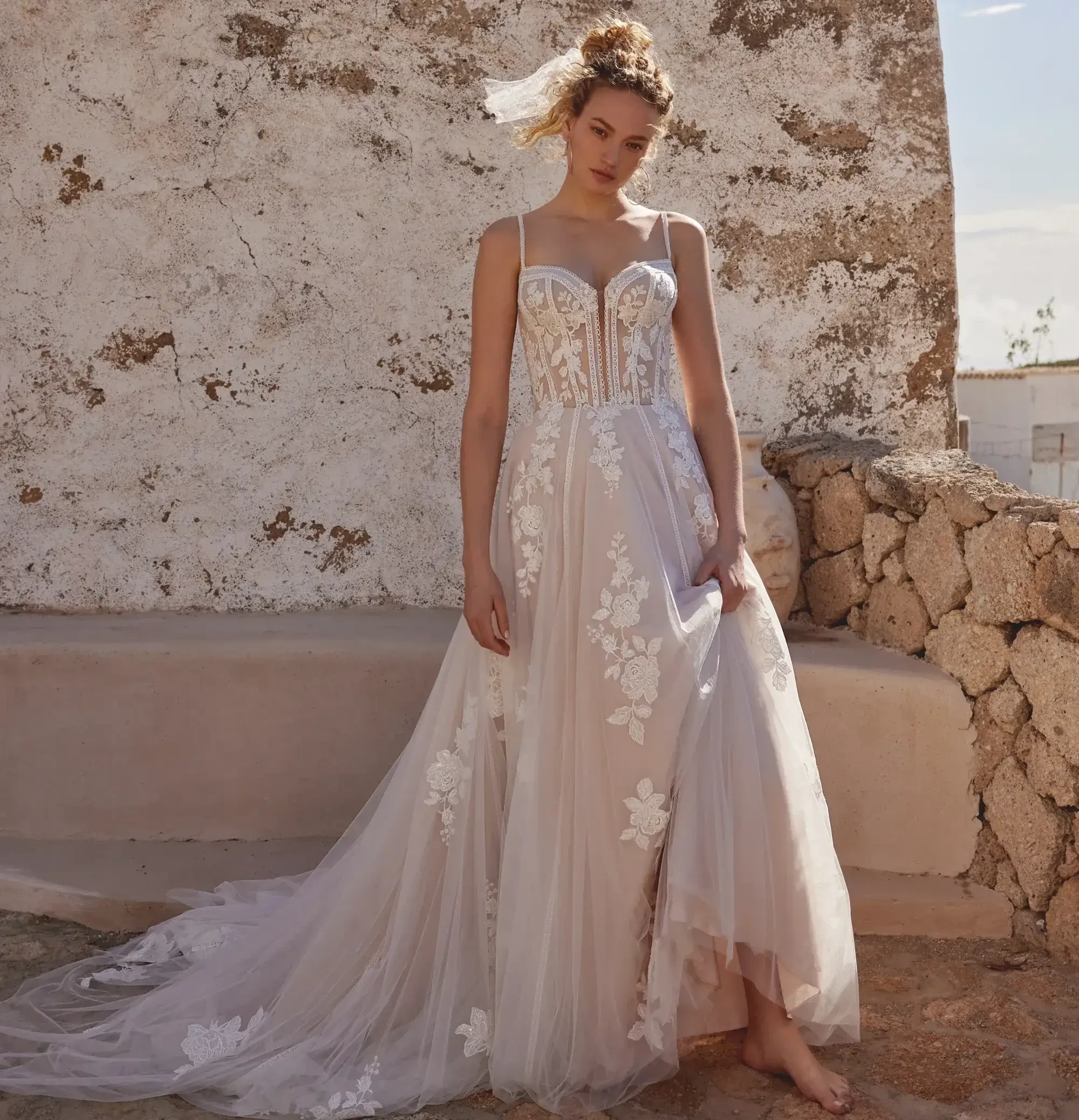 model in a Lillian West dress